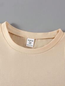 3pcs Teen Boys' Crew Neck Pullover Short Sleeve T-Shirt For Spring And Summer Summer Holiday - Black and White - View 3