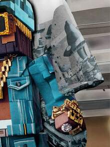 SHEIN Tween Boy Casual Classic Cartoon Pixel Man Soldier Graphic Round Neck Short Sleeve T-Shirt, Suitable For Summer - Multicolor - View 4