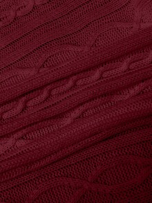 EgrlEra Jeanoir纯色长袖极简短款开衫，休闲日常穿搭，长袖上衣，90年代复古女装 - 紅色 - 查看 4