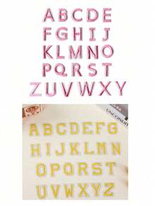 52 miếng vá ủi hình chữ cái 3,8cm/1,5 inch cho quần áo, miếng vá chữ cái A-Z, miếng vá sửa chữa tên tự làm - Nhiều màu - Xem 29