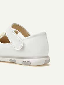 Cozy Pixies White Bunny Shoes, Glossy Texture Rabbit Ear Embroidery Design, Cute Cartoon, Soft & Comfortable, Fashion Versatile Princess Shoes, Light-Up Shoes - White - View 7