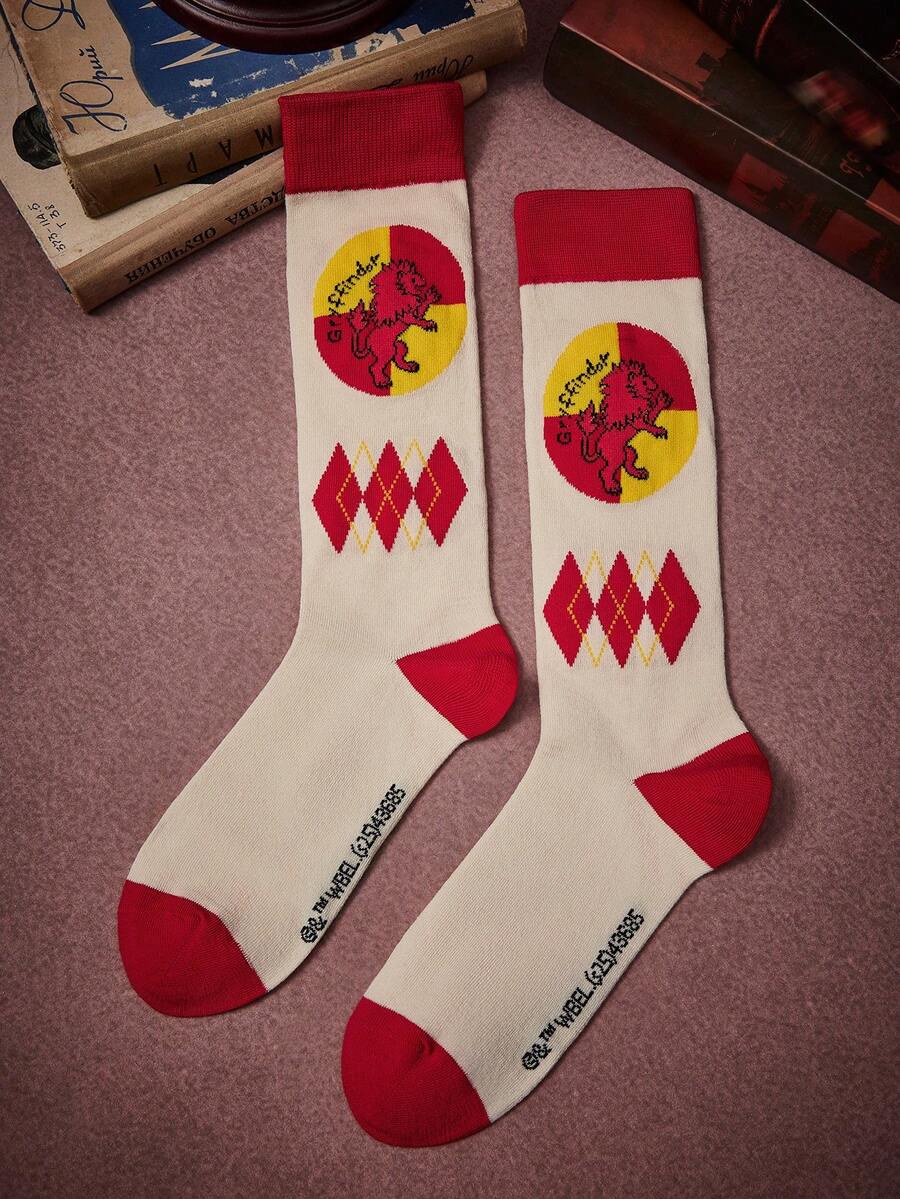 HARRY POTTER X SHEIN Șosete până la genunchi pentru femei - Multicolor - Vizualizare 1