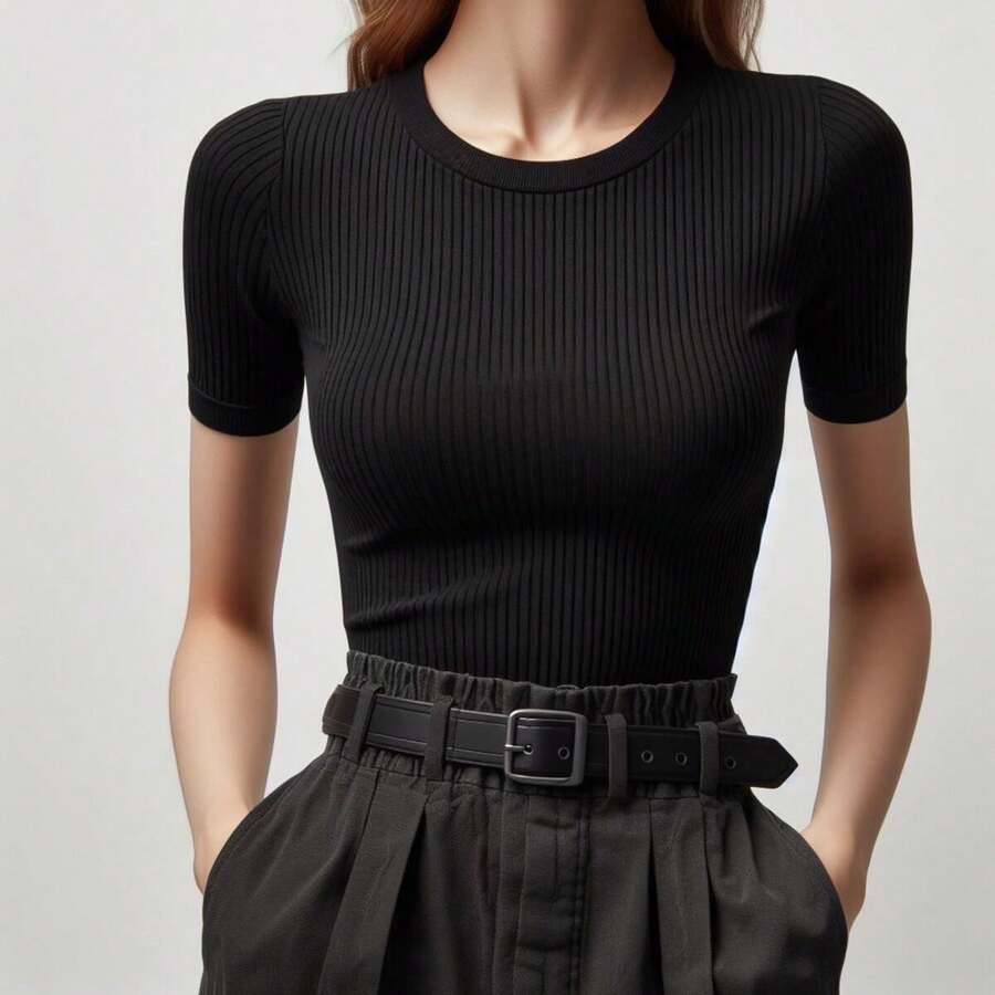 MIL200FIT Women T-Shirts - Black - View 1
