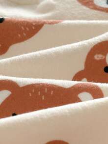 男婴可爱卡通图案针织长袖上衣和裤子贴身睡衣套装 - 彩色 - 查看 3