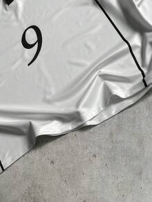 AXEPEAK Áo polo dài tay nam in số, kiểu dáng thường ngày, thích hợp đi làm. - trắng - Xem 5