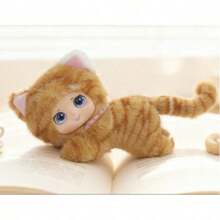 Süße Familien-Vinyl-Puppen, weiche Vinyl-Puppen, Anhänger in Rosenrot-Bär-Form, Anhänger in Gelb-Schaf-Form, Geburtstagsgeschenke, Weihnachtsdekoration, Halloween (Innenmaterial Tangjia (hart), keine Plüschfüllung)