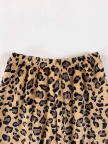 女童珊瑚绒睡衣，卡通可爱猫咪印花，长袖，厚实舒适，适合学生、居家穿着或外穿，秋冬季款 - 白色 - 查看 11