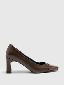 CUCCOO BIZCHIC 女士时尚百搭简约高跟鞋 - 咖啡棕 - 查看 2
