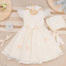SMK Ceremonias Baby Girls Dresses - Hueso - 查看 3
