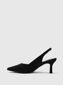 CUCCOO BIZCHIC أحذية نسائية ذات كعب عالي أنيقة بتصميم إبزيم، مناسبة للتنقل اليومي - الأسود - مشاهدة 10