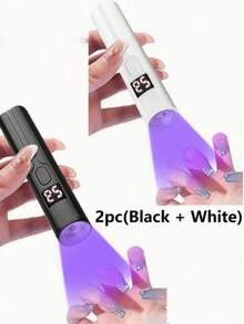 Teckwe 1件/2件 便攜式UV LED美甲燈 手持式美甲UV燈 專業美甲烘乾燈 Gel X 凝膠美甲快乾燈 LED美甲燈 便攜迷你美甲烘乾機 凝膠指甲油美甲膠 USB手電筒 家用DIY美甲美甲工具 女孩最佳禮物 可充電鋰電池容量：300mAh - 彩色 - 查看 11