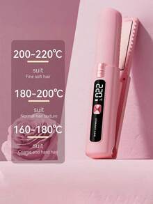 Teckwe 双头直发卷发棒，无线迷你卷发棒，7档温度设置，旅行陶瓷卷发棒，USB充电式美发工具，居家、旅行、沙龙皆宜，节日/情人节馈赠亲友的完美礼物 - 彩色 - 查看 4