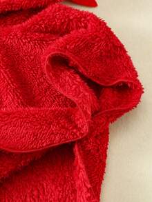 Bubblio 男/女婴可爱橙色毛绒螃蟹连帽泳衣罩衫，休闲度假多功能泳装，适合海滩、冲浪、水疗、游泳、居家浴袍，春夏款 - 橘色 - 查看 7