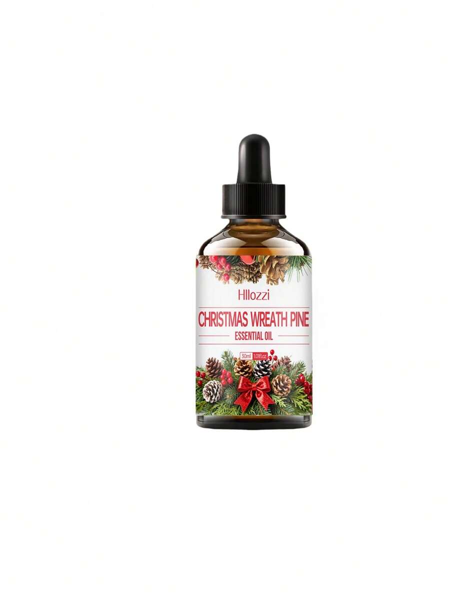 1 Stück 30ml Weihnachts-Tannenzapfen Ätherisches Öl, langanhaltender Duft, frische Luft, geeignet für die Verwendung mit Aromatherapie-Geräten, passend für Schlafzimmer, Badezimmer, Wohnzimmer und andere Räume - Verschiedenfarbig - Übersicht 1
