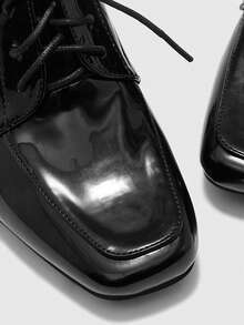 CUCCOO BIZCHIC Giày cao gót buộc dây thời trang đa năng dành cho nữ - màu đen - Xem 8