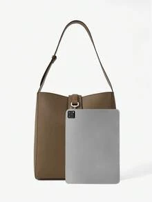 SHECARRY Women's Shoulder Bag - Grey coffee - View 4