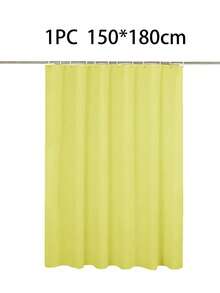 Modern Simple Solid Color Fabric Shower Curtain For Bathroom, Shower Room And Dorm