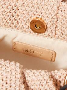 MOTF PREMIUM PU LEATHER SPECIAL SHOULDER STRAP CLUTCH - Beige - View 7