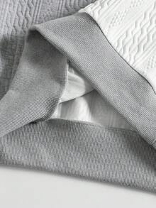 Manfinity Homme Felpa con cappuccio casual da uomo a maniche lunghe con coulisse e colore a contrasto, morbida e comoda, felpe casual da uomo - Multicolore - Visualizzare 7