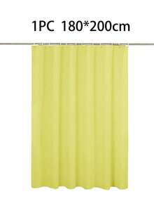 Modern Simple Solid Color Fabric Shower Curtain For Bathroom, Shower Room And Dorm