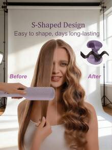 Teckwe 32毫米（1.25英寸）离子波浪卷发棒，陶瓷双筒设计，快速加热，防烫伤，双电压，4档温度可调，适用于短发和长发。