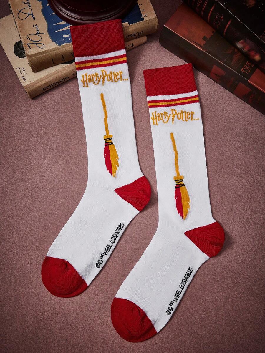 HARRY POTTER X SHEIN Vớ cao đến đầu gối dành cho nữ - Nhiều màu - Xem 1