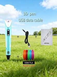 Teckwe 3D绘图笔 DIY打印笔 3D涂鸦玩具艺术工具 生日/圣诞礼物 9米/25米/50米/100米 PLA耗材补充装（耗材） - 彩色 - 查看 5