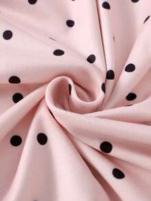 女童睡衣套装 - 两件套睡衣，粉色芭蕾舞印花，圆领长袖上衣+长裤，两件套睡衣，轻薄透气，四季皆宜，适合度假穿着，2026年必备睡前派对休闲礼物，可爱舒适经典款 - 淺粉色 - 查看 3