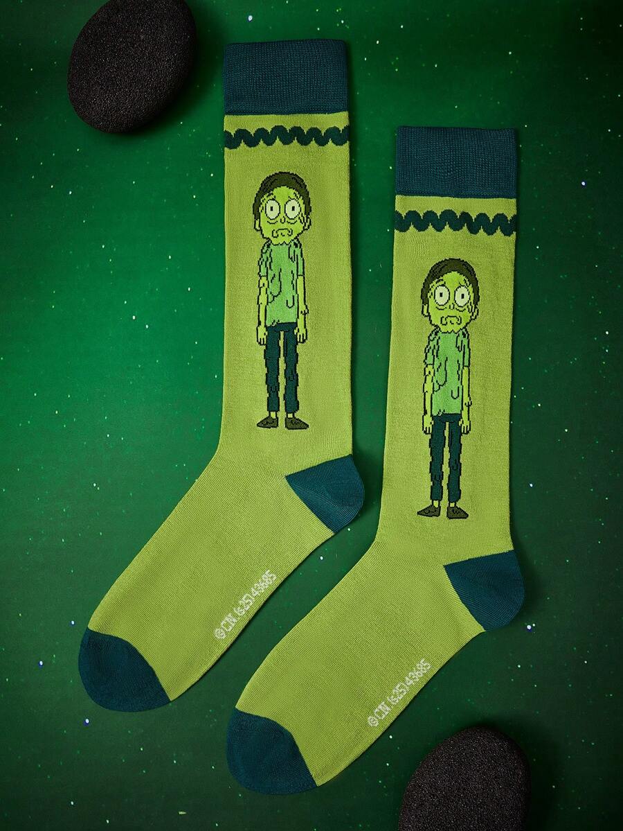 Rick and Morty X SHEIN 女士过膝袜 - 彩色 - 查看 1