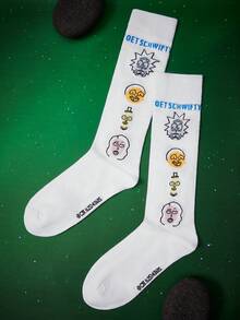 Rick and Morty X SHEIN 女士过膝袜 - 彩色 - 查看 4