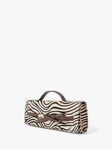 SHECARRY Women Solid Color Simple Tote Bag, Casual Daily Use Handbag, Red Purse Valentines - zebra - View 3