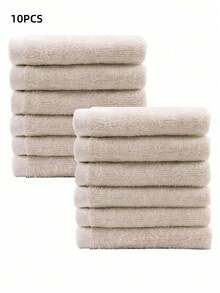 5/10条装吸水性强的小毛巾，速干多用途厨房清洁布，酒店餐厅酒吧健身房露营必备大包装家居用品浴室用品 - 彩色 - 查看 15