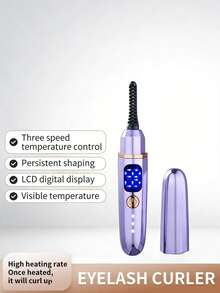 Teckwe Máy uốn mi điện mới, máy uốn mi có chức năng làm nóng với 3 mức nhiệt độ, pin dung lượng lớn 300mAh, làm nóng nhanh trong 15 giây và giữ nếp lâu, có đèn báo pin, món quà tuyệt vời dành cho phái nữ (Máy uốn mi điện GXL-012 với pin 300mAh) - Nhiều màu - Xem 6