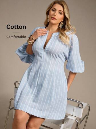 Auralis Plus-Size Women's White Dress, Medium Sleeve Dress,Vacation Outfits Woman Casual Dresses For Woman Modest Dresses For Women Mini Skirts Going Out Dress,Cute Dress