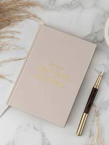 5 Minute Gratitude Journal Notebook Set, Undated Hardcover Daily Positivity & Affirmation Diary, 5-Min Daily Record For Happiness Reflection, Optimism Planner, Back To School Gift Box - Beige - View 7