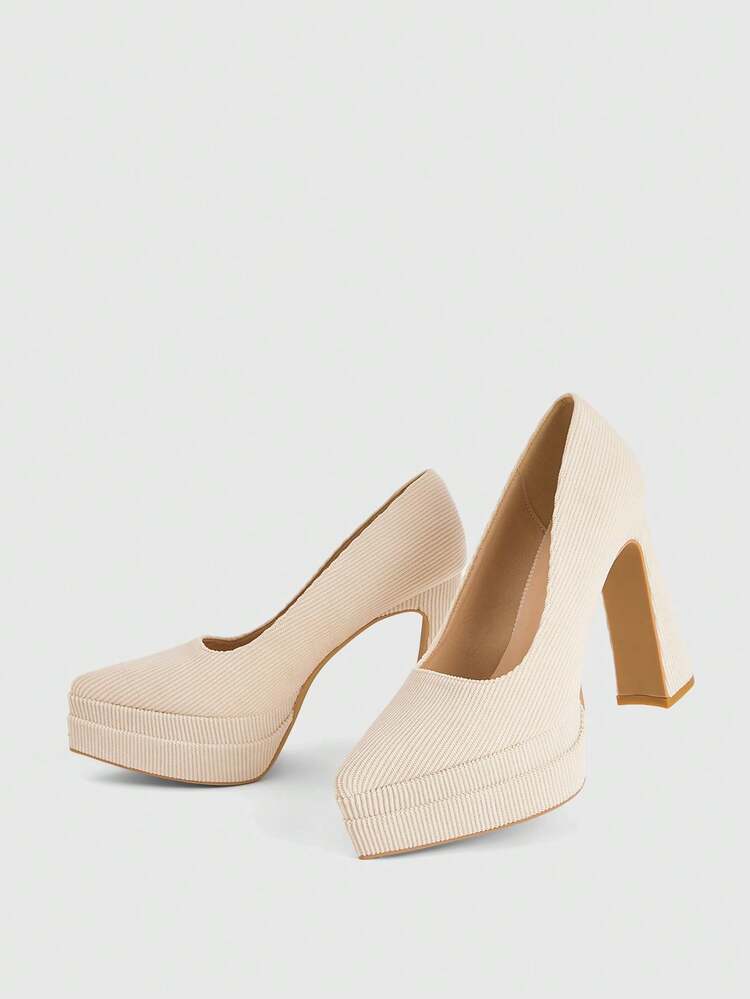 CUCCOO LuxiPop Women's Pointed Toe Platform High Heel Shoes, Suitable For Party Occasions