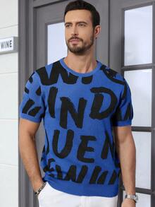 Claim Dot Áo thun nam tay ngắn cổ tròn in chữ, kiểu dáng thường ngày, đa năng, thích hợp mặc mùa thu/đông. - Nhiều màu - Xem 5