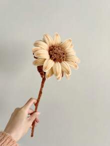 100/200/300/500 支装浅色清新马卡龙色毛根工艺品，多色雪尼尔绒条，高密度雪尼尔绒条，柔软扭扭棒，适用于艺术和手工项目，创意DIY装饰 - 淺杏色 - 查看 3