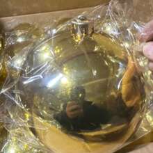 15厘米圣诞球，圣诞装饰品，圣诞饰品，大号红色圣诞球，圣诞树装饰球，圣诞树挂饰，家居派对圣诞树装饰，新年礼物 - 彩色 - 查看 8