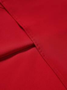 Manfinity Homme Men's Solid Color Short Sleeve Single-Breasted Casual Shirt - Red - View 3