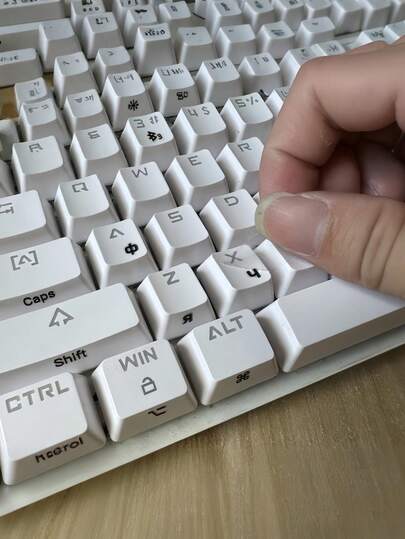 1PC Russian Keyboard Stickers For Laptop White Black Orange Blue Color Options Transfer Decals Easy Typing Computer Accessories