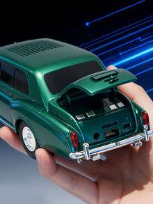 Teckwe Retro Car Replica Speaker With Deep Bass, Hands Free Link, Built-In Microphone, FM Radio And LED Party Lights, Birthday Gifts - Multicolor - View 4
