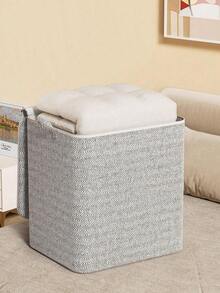 灰色箭头牌收纳袋，采用高强度无纺布制成，可折叠设计，超大容量，适用于衣柜整理、搬家用品和床底收纳。 - 米白色 - 查看 5