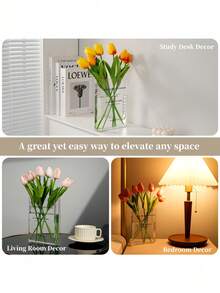 Bình hoa để trang trí kệ sách dễ thương, Bình hoa độc đáo cho người yêu sách, Bình hoa Acrylic mang hương vị nghệ thuật và văn hóa để trang trí văn phòng tại nhà, Một cuốn sách về hoa Ngày lễ tình nhân, Đám cưới ngày lễ tình nhân, Sinh nhật, Trang trí mùa thu - Nhiều màu - Xem 9