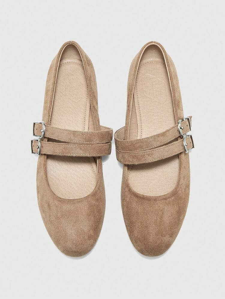 CUCCOO BIZCHIC Women's Casual Versatile Commute Simple Buckle Flats For Christmas