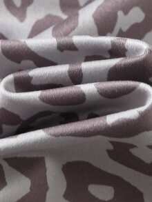 两件套儿童女童休闲舒适印花圆领短袖T恤和喇叭裤套装，适合上学、花园、海滩、生日、春季、夏季、秋季和冬季穿着。 - 彩色 - 查看 5