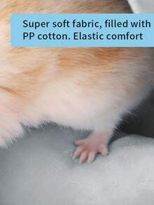 1个花枝仓鼠吊床加热宠物窝，适用于小鼠、金丝熊、松鼠、刺猬笼子床 - 銀灰色 - 查看 5