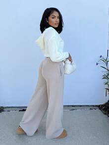 Alexandranx Women's Regular Letter Pattern Hooded Zip-Up Cardigan In Fall/Winter,Cozy Fall And Winter Clothes For Women