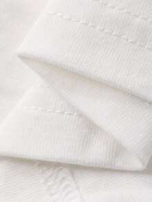 DAZY Toddler Girls' Cartoon Print Round Neck Short Sleeve Top - White - View 7