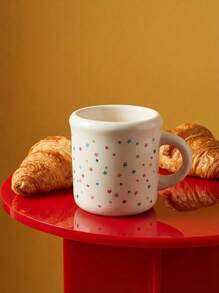 Joivida 1pc Ceramic Milk Coffee Cup With Creative Cartoon Graffiti And Starry Sky, Suitable For All Kinds Of Hot And Cold Drinks, Is An Ideal Gift For Christmas, Mother's Day And Birthdays - Made Of Durable Ceramic Material Ramadan Festival - Multicolor - View 4